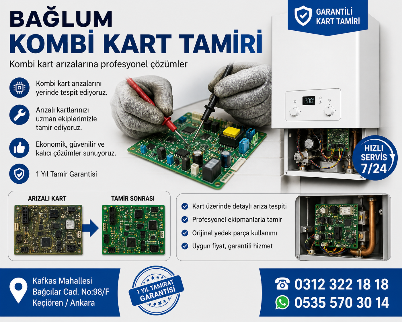 Bağlum Kombi Bakım Servisi